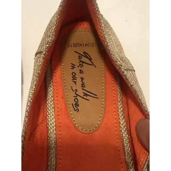 Randa Shoes Womens Size 10 Multicolor Aztec Canvas Flats Slip On Comfort Loafer - Picture 6 of 8